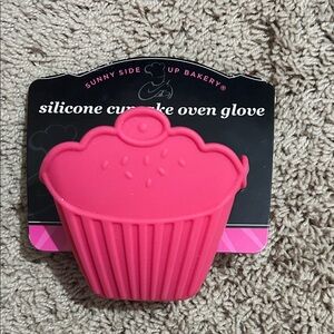 Pink Silicone Cupcake Oven Glove